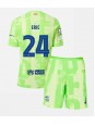 Barcelona Eric Garcia #24 Ausweichtrikot für Kinder 2024-25 Kurzarm (+ Kurze Hosen)